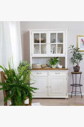 Bufetová vitrína Provence-Stil Holz Landhausstil weiß